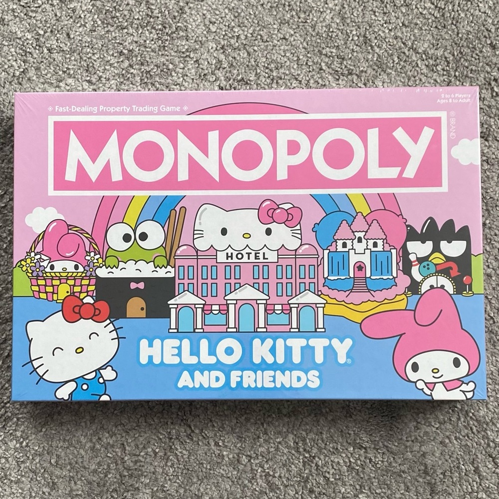 Hello Kitty & Friends MONOPOLY Board Game 2022 - NWT